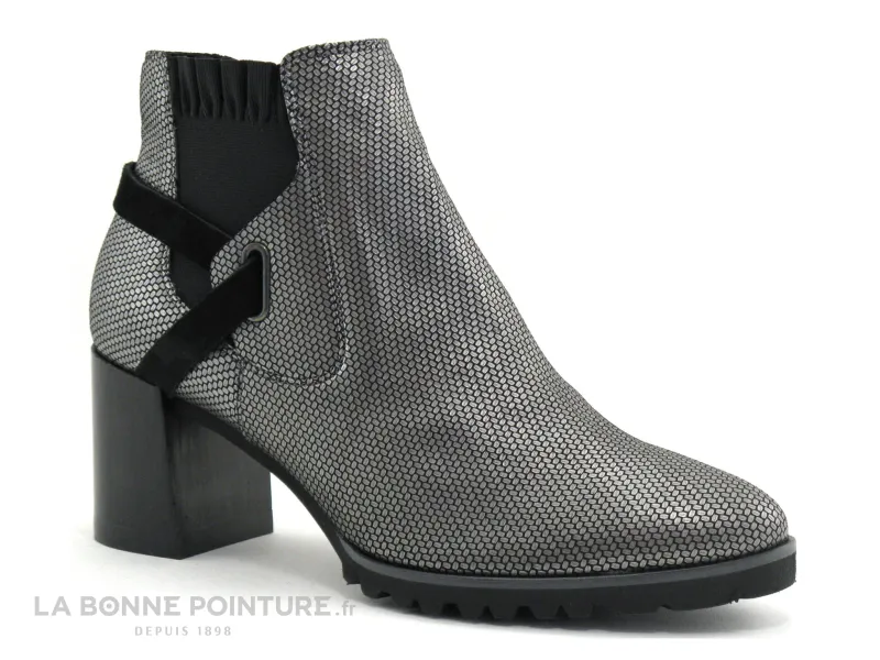 Achat chaussures Softwaves Femme Boots, vente Softwaves 7-23-33 Carbon Pewter - Argent - Boots talon