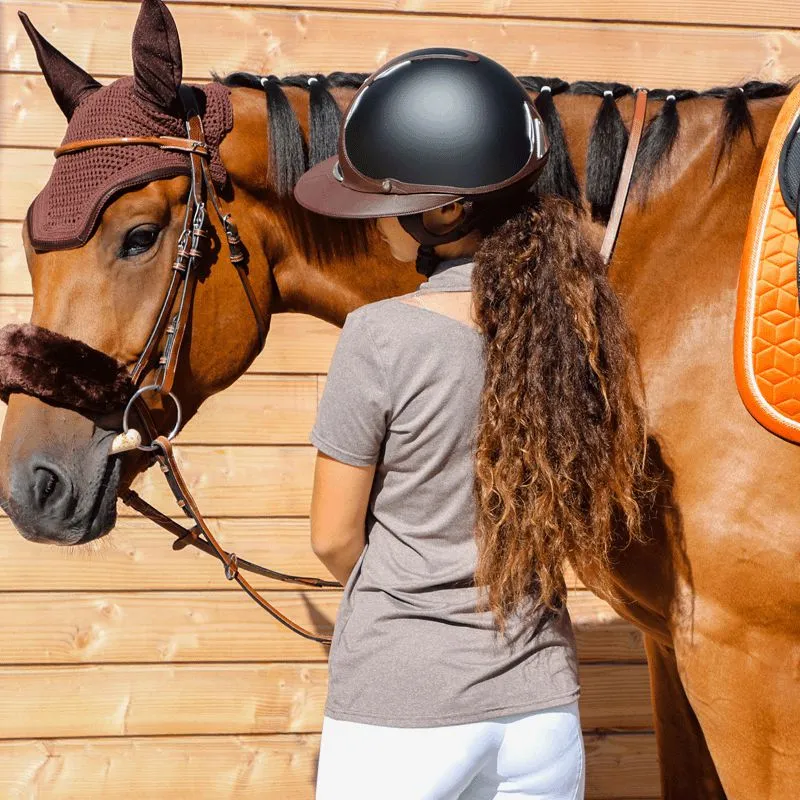 Antarès Sellier - Casque Référence Visière Eclipse noir/ marron