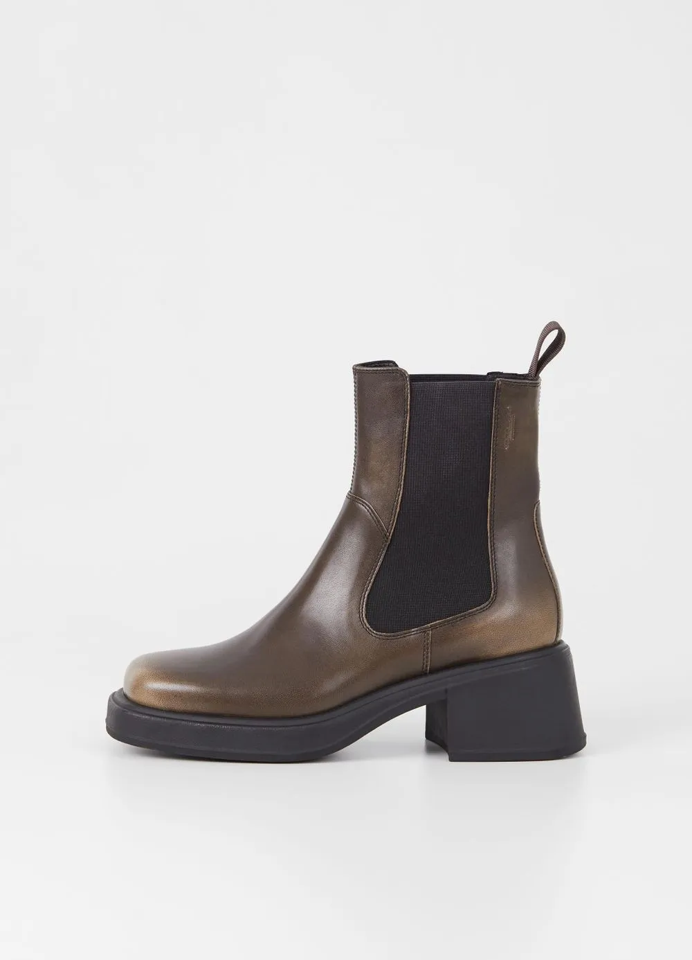 Bottines chelsea en cuir certifié | taupe "dorah mud" femme - Vagabond