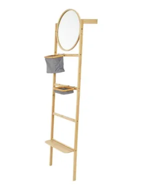 Etagère miroir bambou - Beige