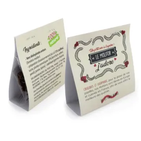 Insectes apéritifs en sachet - VER EN SACHET - Vertlapub