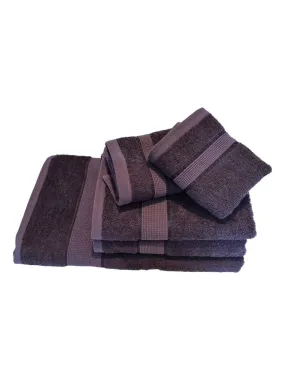 Lot de Serviette en Bambou Marron - Marron