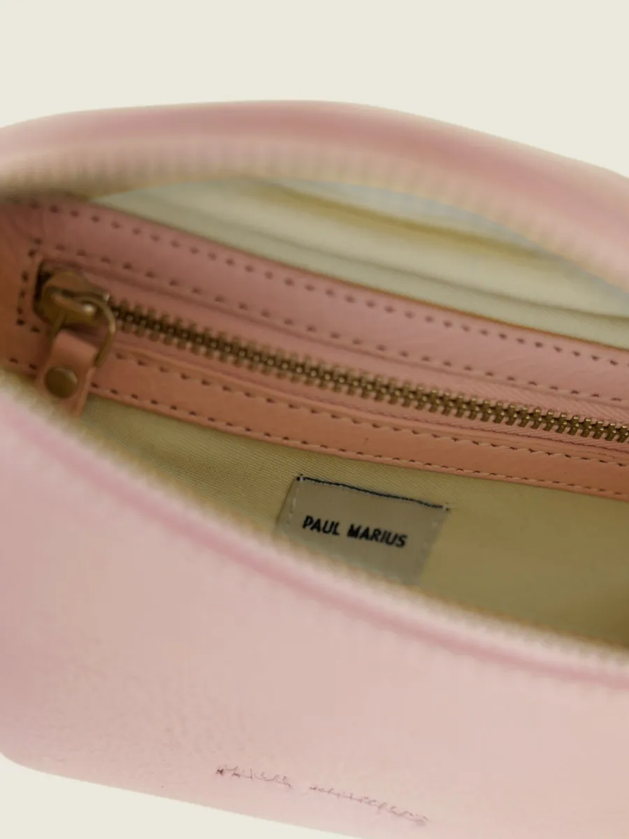 MINI SAC BANANE EN CUIR ROSE LaBanane XS Pastel - Poudré