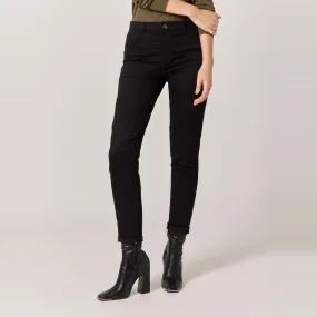 Pantalon power stretch skinny+ noir en coton | 3 Suisses