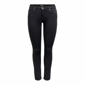 Pantalon taille haute skinny coton poches bouton Femme ONLY à prix 