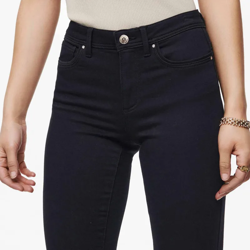 Pantalon taille haute skinny coton poches bouton Femme ONLY à prix 