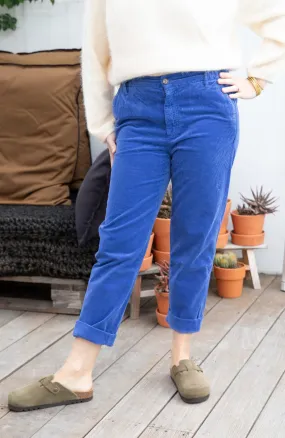 Pantalon Velours Clyde Bleu - Hod Paris | Les Chiquettes