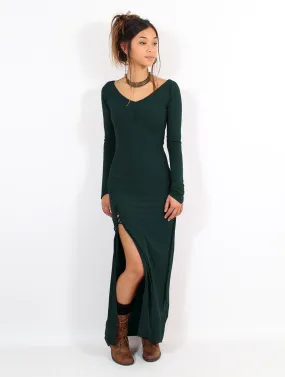 Robe longue Aryäa, Vert canard