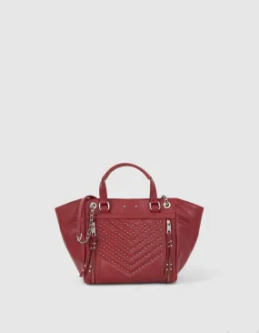 Sac cabas 1440 Medium cuir rouge embossé croco Femme