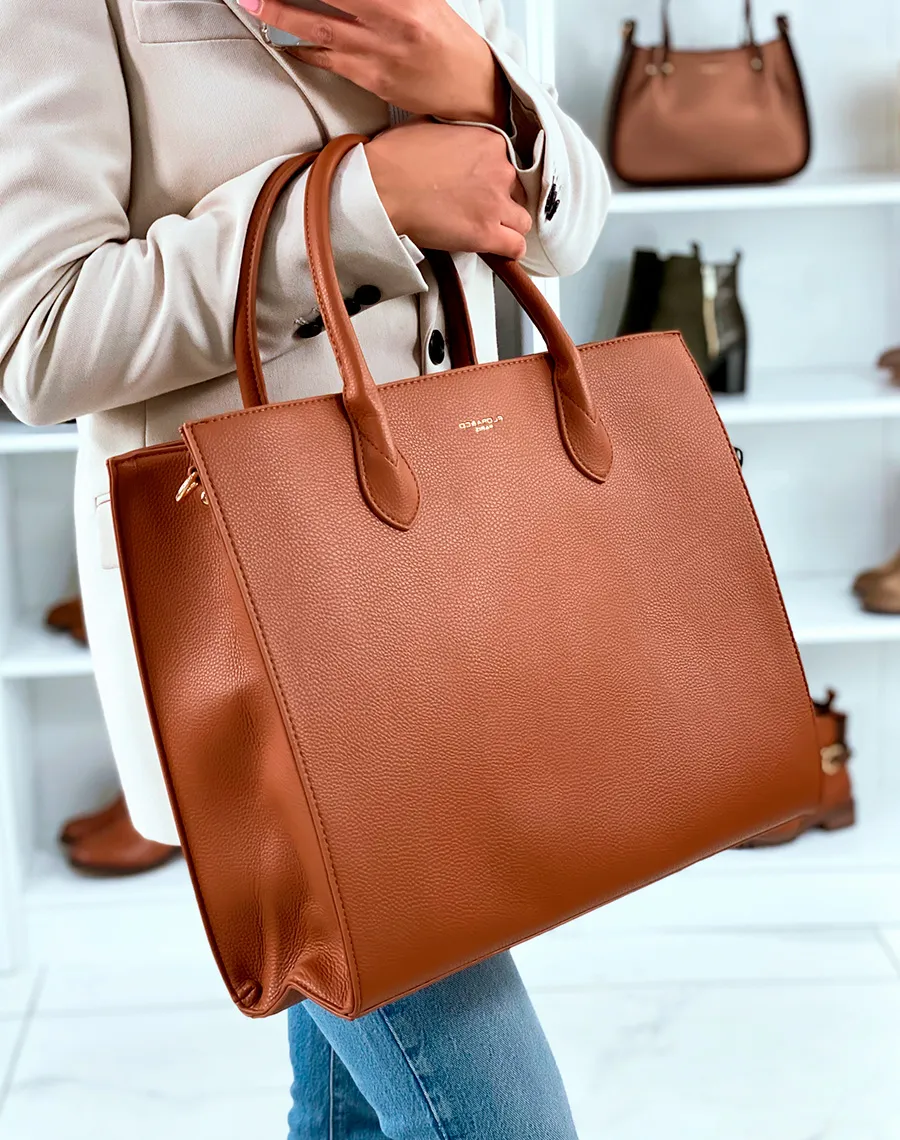 SAC CABAS CAMEL PRATIQUE ET GLAMOUR