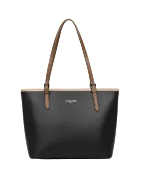 Sac cabas Lancaster Ref 38653 Noir Nuvi 28*25*13 cm