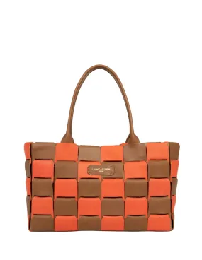 Sac cabas Lancaster Ref 53164 camel orange 32*21*11