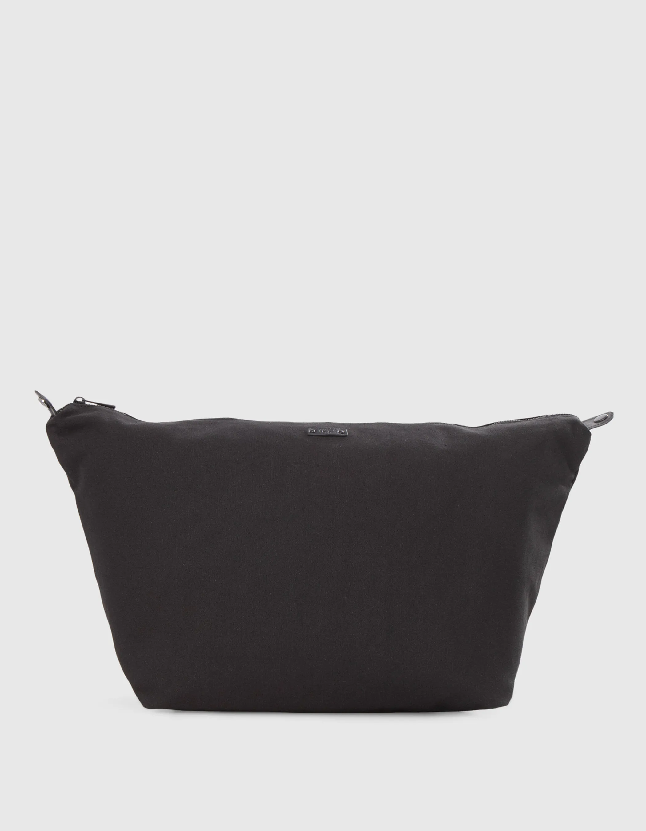 Sac cabas oversize noir cuir perforé Femme