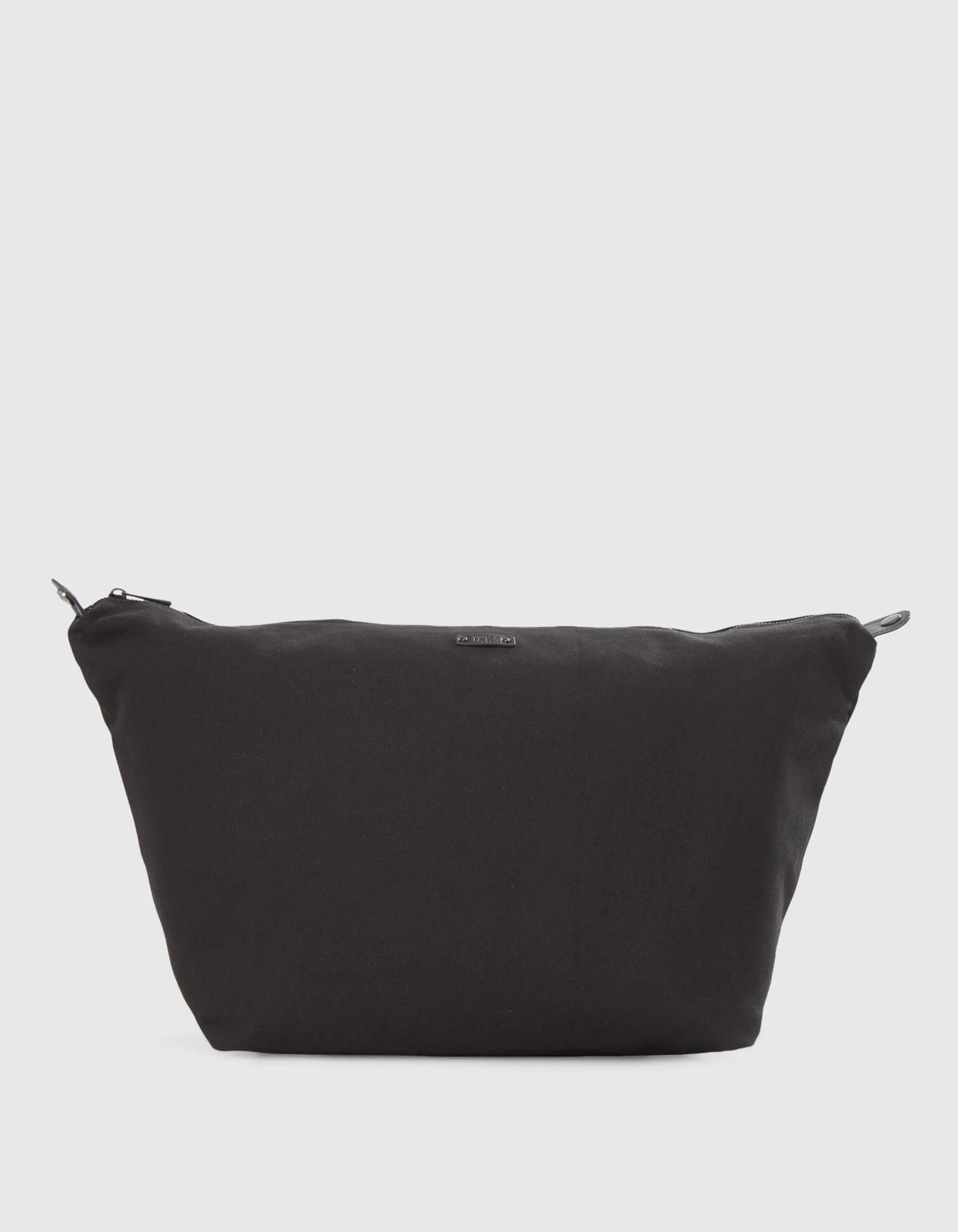 Sac cabas oversize noir cuir perforé Femme