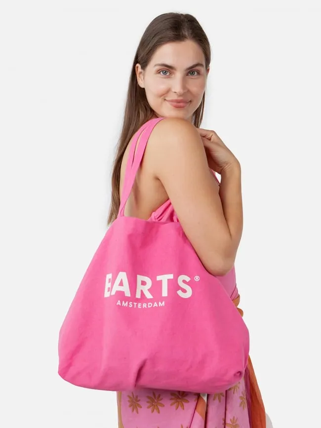 Sac cabas tote bag reau uni rose femme - Barts | wimod