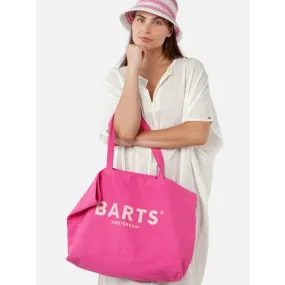 Sac cabas tote bag reau uni rose femme - Barts | wimod