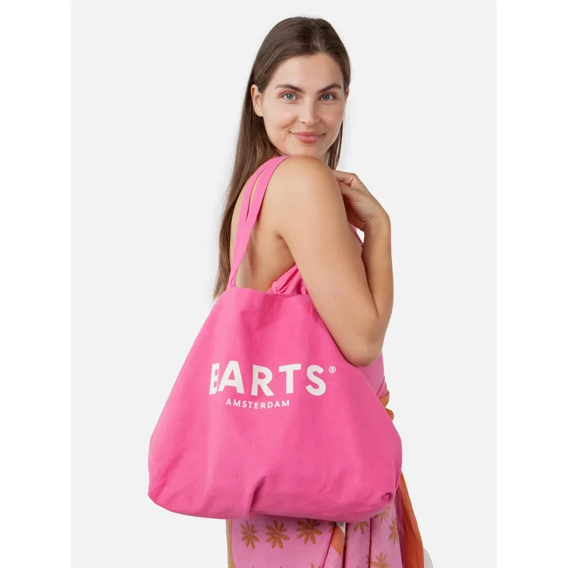 Sac cabas tote bag reau uni rose femme - Barts | wimod