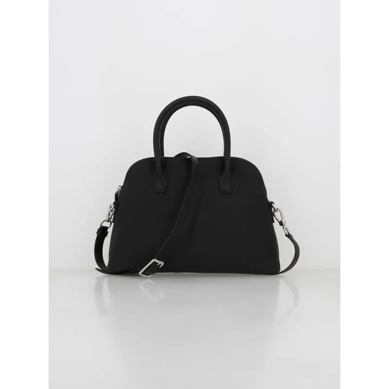 Sac cabas zippé bleu marine femme - Lacoste | wimod