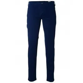 Selected homme - Pantalon chino bleu marine skinny