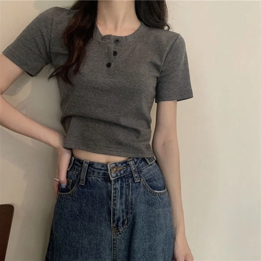 Solid Casual Skinny White Slim Female Tops