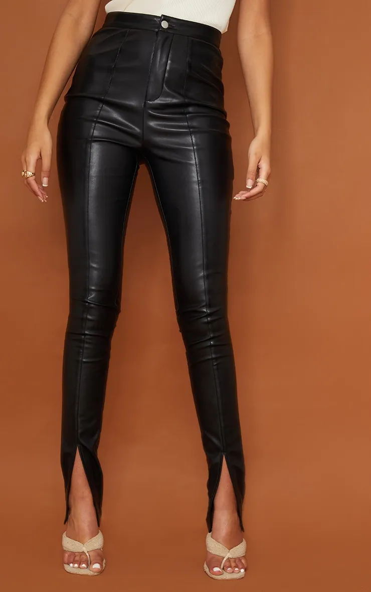 Tall Pantalon skinny  noir à ourlets fendus