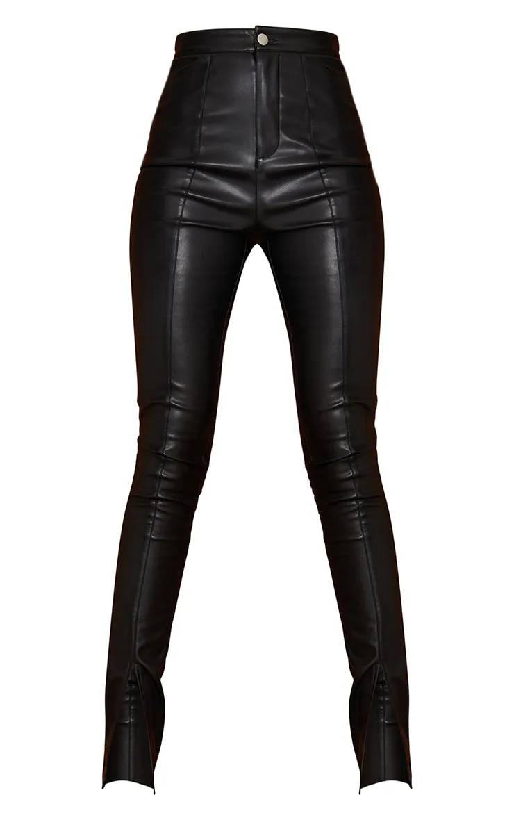 Tall Pantalon skinny  noir à ourlets fendus