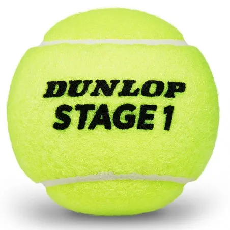 Tube de 3 Balles Dunlop Stage 1 Vert