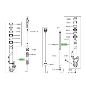 Tube de fourche Kawasaki Versys 650 (2015-2021) | Moto Shop 35