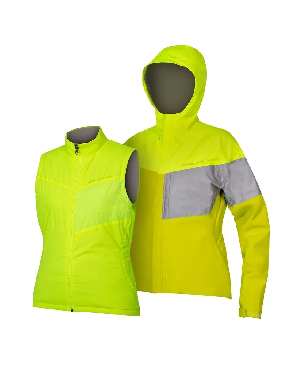 Veste 3-en-1 imperméable Femme URBAN LUMINITE II Jaune